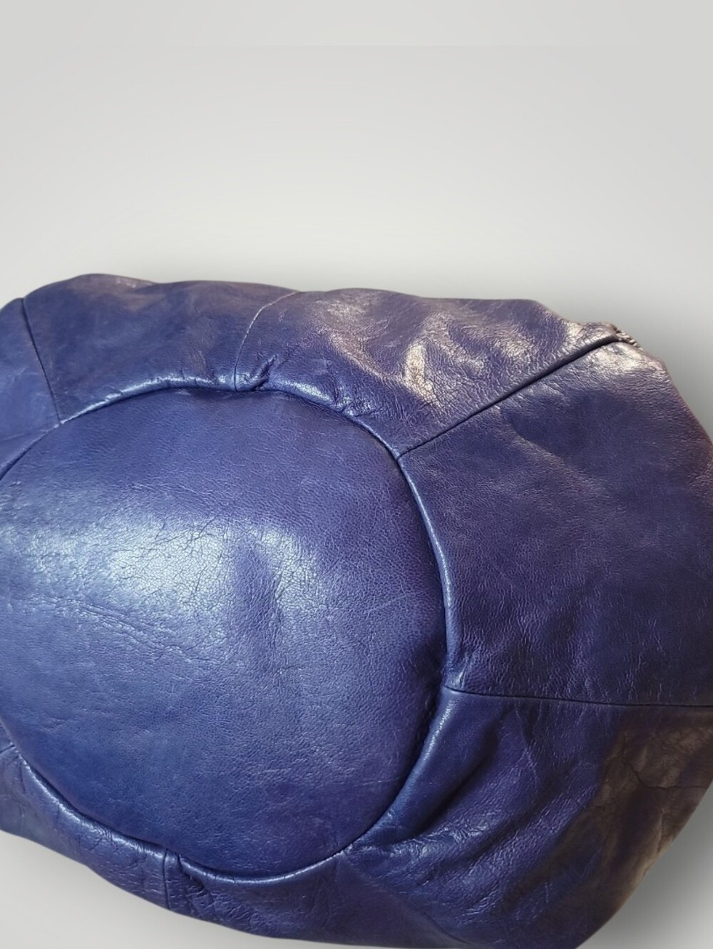 TANO Handbags Vintage Purple Blue Leather Shoulder Slouch Hobo Bag EUC - Picture 5 of 7